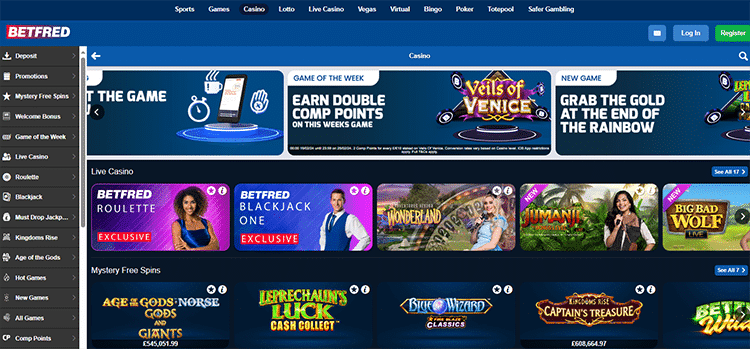 betfred casino