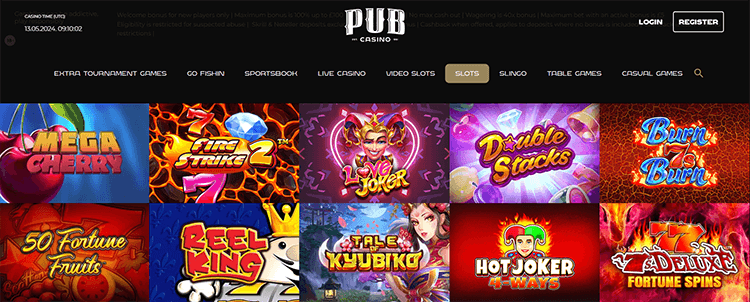 Pub Casino Games