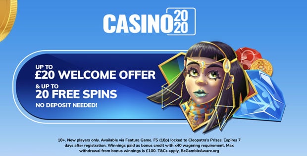 New no deposit casino 2020 uk