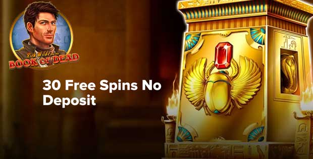 30 free spins no deposit on book of dead