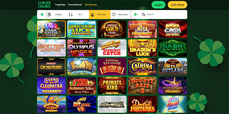 clover casino games