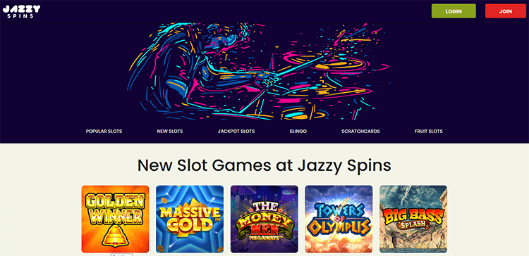 jazzy spins casino games